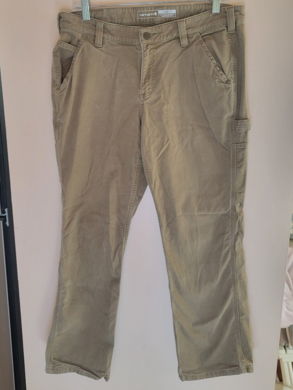 Carhartt Tan Loose Fit Work Pants
